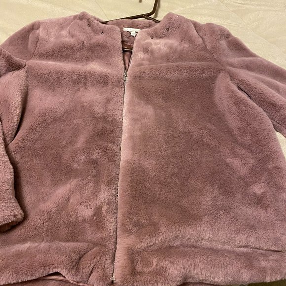 Promesa Studded Teddy Jacket, Mauve, Large - Picture 13 of 13